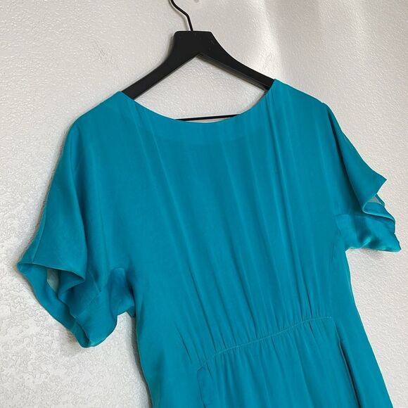 rag & bone Teal Mini Dress Size 4 - Picture 3 of 8